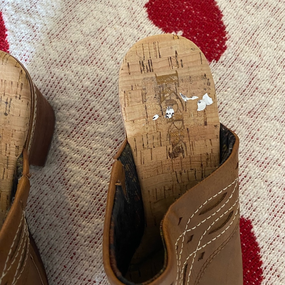 Clogs by Kork.  They have never been worn.  Broke my foot and they don’t fit